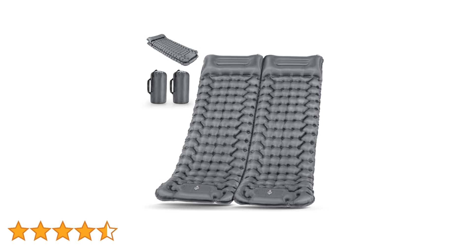 Ferbery キャンプエアマット 2枚セット グレー10cm厚4枚 Amazon | キャンプ エアーマット 2枚セット Ferbery 【10cm厚さ